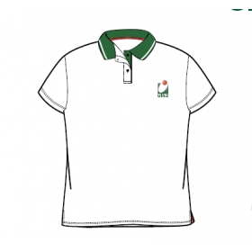 White Short Polo Shirt   白色短袖Polo衫  (男女同款)  Y4-Y10