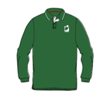 Green long polo shirt（Unisex）绿色长袖Polo衫（男女同款）K-Y6 - 50% OFF	